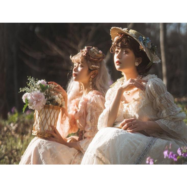 納期40日】ロリータ服 ロリータファッションワンピース3色 春秋