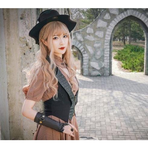ロリータ服 ロリータファッション ベスト 春夏 トップス ベストのみ steampunk スチームパンク 雑貨 小物 レイヤード 重ね着 エレガント_8