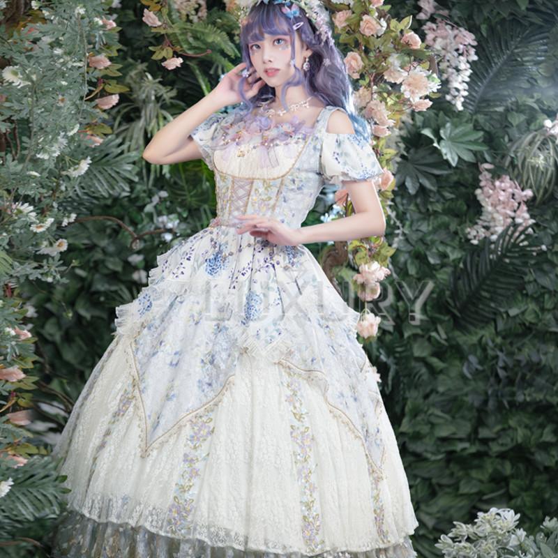 クラロリ 姫袖 シアー オフショル Ozz angelo スカート セット クラロリ 姫袖 シアー オフショル Ozz angelo スカート セット