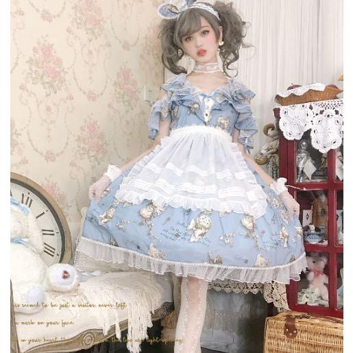 オフショル風ジャンスカ 3色 unideer 春夏 半袖 オフショルダー アリス
