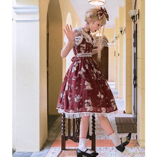 小花柄　フレアミニ丈ワンピース　メルヘンワンピ 楽天市場】小花柄ワンピース バックオープン シースルー レース