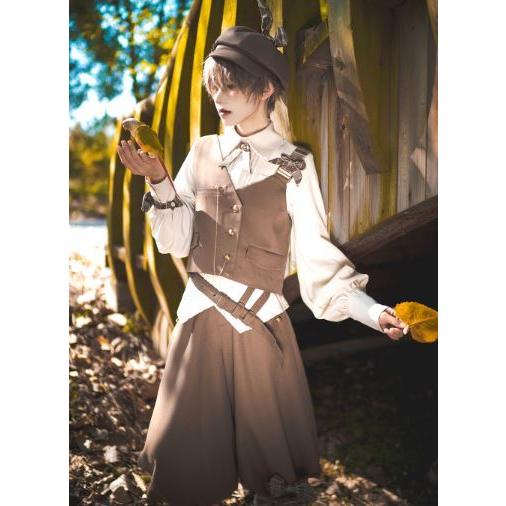 かぼちゃパンツ princess Chronicles カーキ ひざ下丈 7分丈 ふんわり