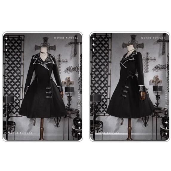 イノセントワールド　ロングコート　ウール　ロリータ　ゴスロリ　黒　Mサイズ Innocent World - イノセントワールド セーラー コート