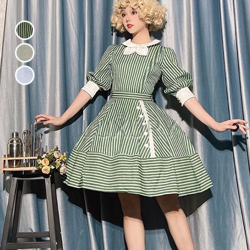甘ロリ ヴィンテージ ワンピース クラシカル レトロ フェミニン