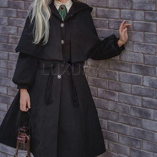 納期40日】ゴスロリ レトロ ブリティッシュ ケープコート アウター