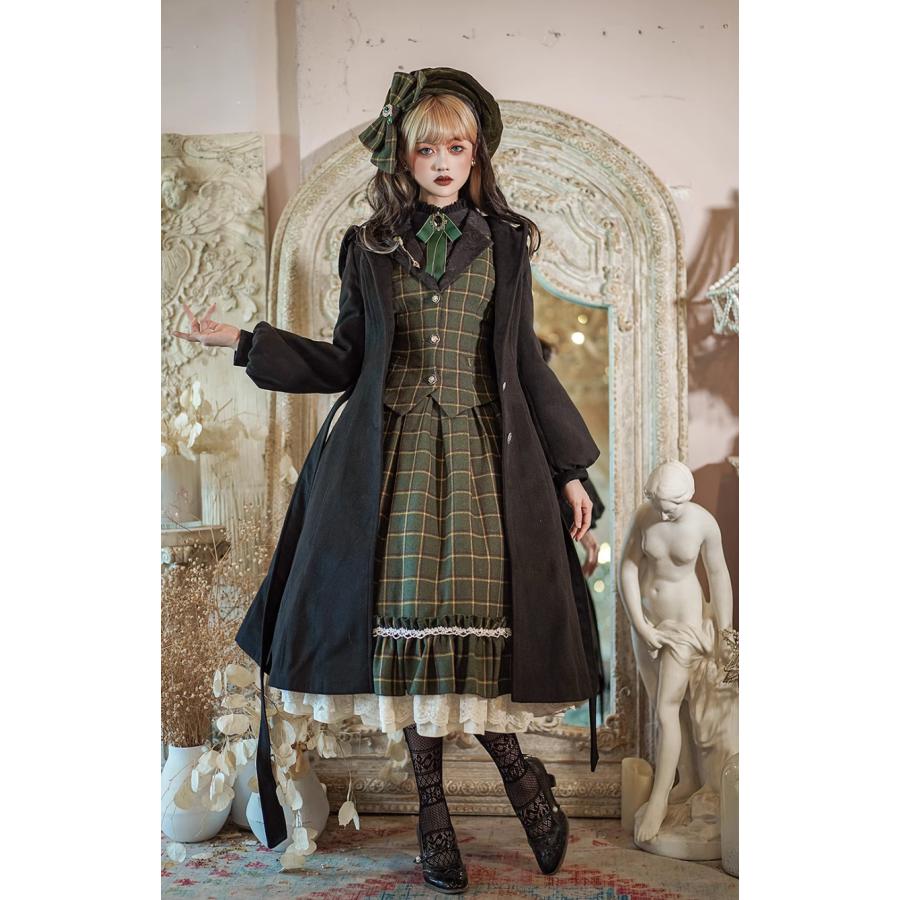 納期40日】ゴスロリ レトロ ブリティッシュ ケープコート アウター