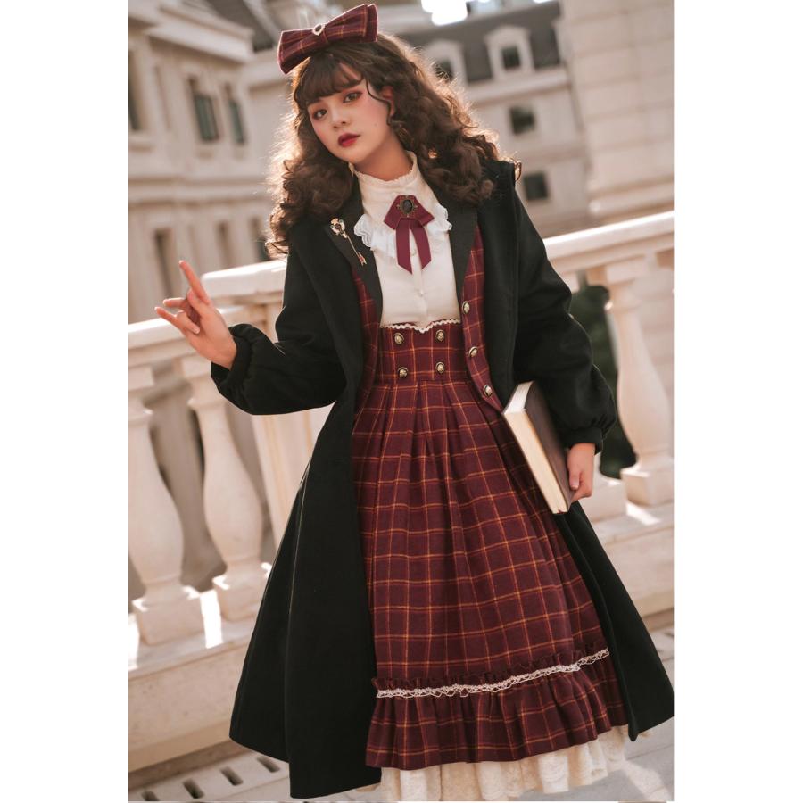 納期40日】ゴスロリ レトロ ブリティッシュ ケープコート アウター