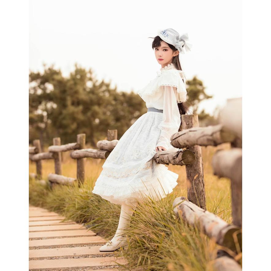ロリータファッション 甘ロリ クラシカルロリータ スカート+ベルト