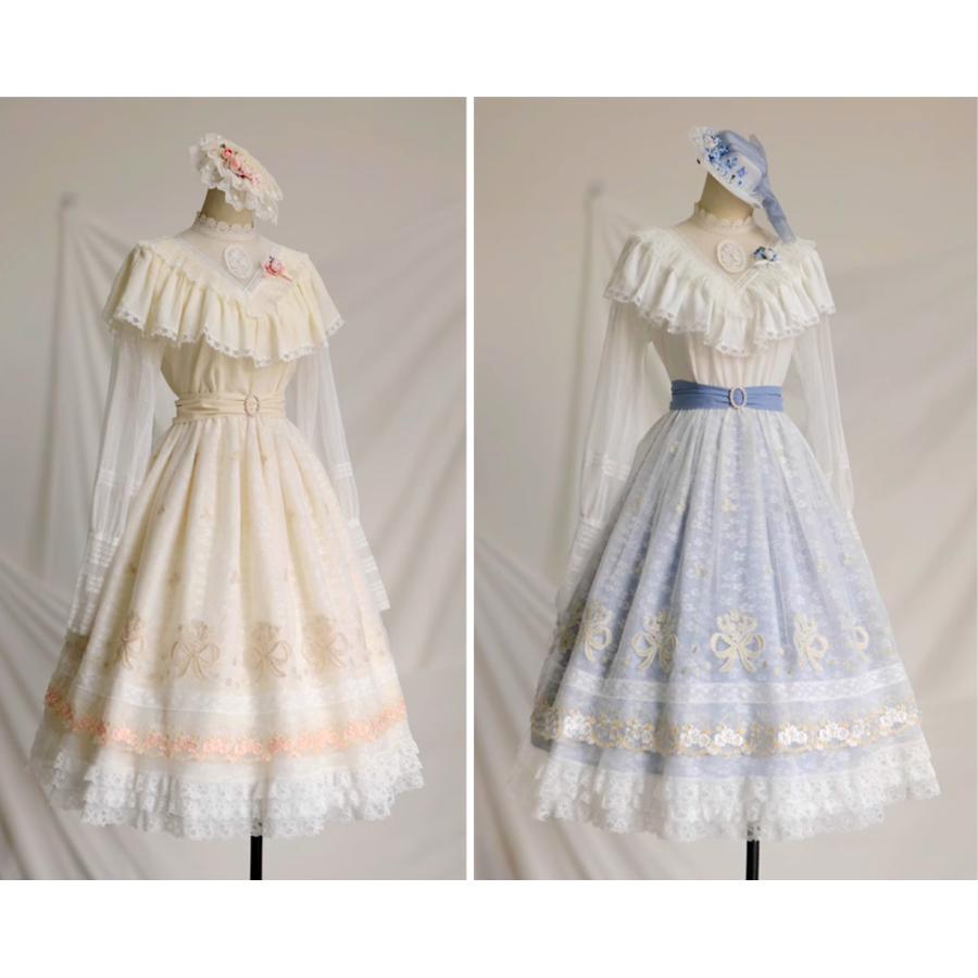 ロリータファッション 甘ロリ クラシカルロリータ スカート+ベルト
