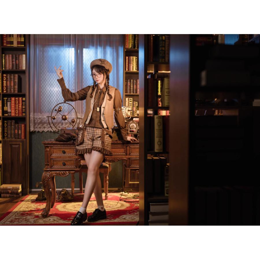 スチームパンク steampunk ショートパンツ のみ コーヒーブラウン
