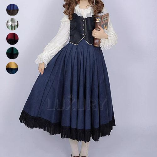 クラシカルロリータ クラロリ スカート のみ 5色 ロング丈 ハイ