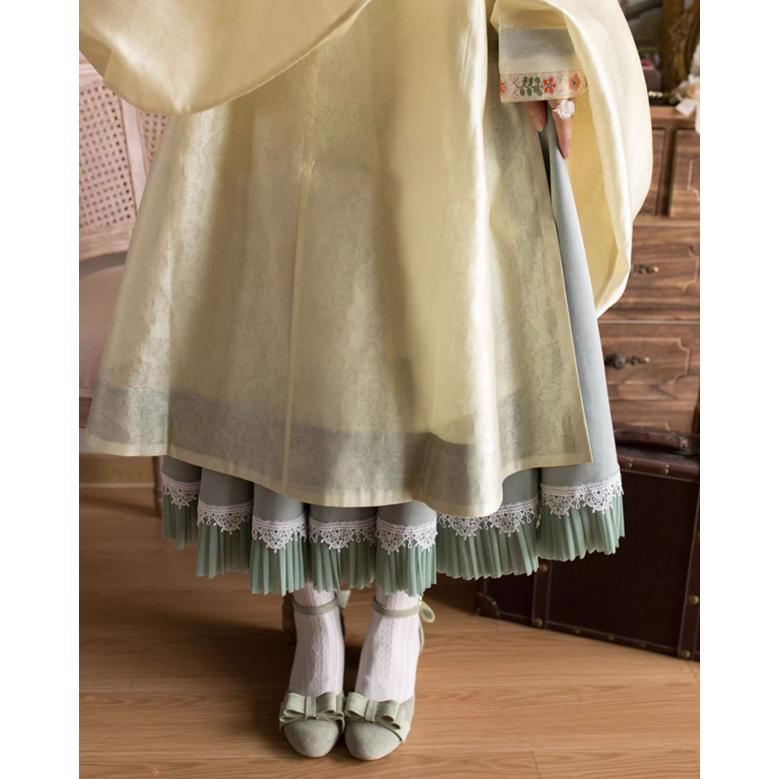 クラシカルロリータ クラロリ スカート のみ 5色 ロング丈 ハイウエスト 文学少女 レトロ 上品 優雅 ガーリー フェミニン 秋冬コーデ デイリー お茶会の画像