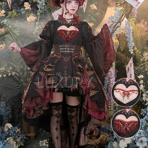 【まるさんかくしかく】ロリータドレス　Sサイズ×2枚 まるさんかくしかく】ロリータドレス Sサイズ×2枚 Chi Chi Girls