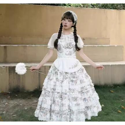 ロリータファッション 甘ロリ ブラウス シャツ のみ 半袖 ドールカラー 