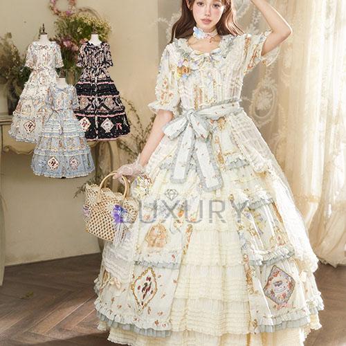 納期40日】ロリータファッション ワンピース +腰リボンベルトのみ