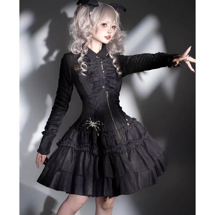 スチームパンク steampunk ジャンパースカート のみ サスペンダー付き