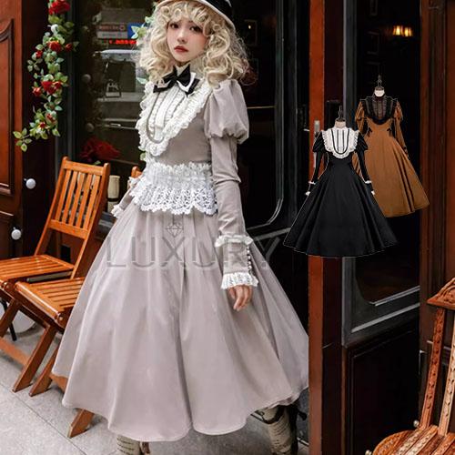 クラシカルロリータ クラロリ ワンピース のみ 膝丈 ひざ丈 ミディアム