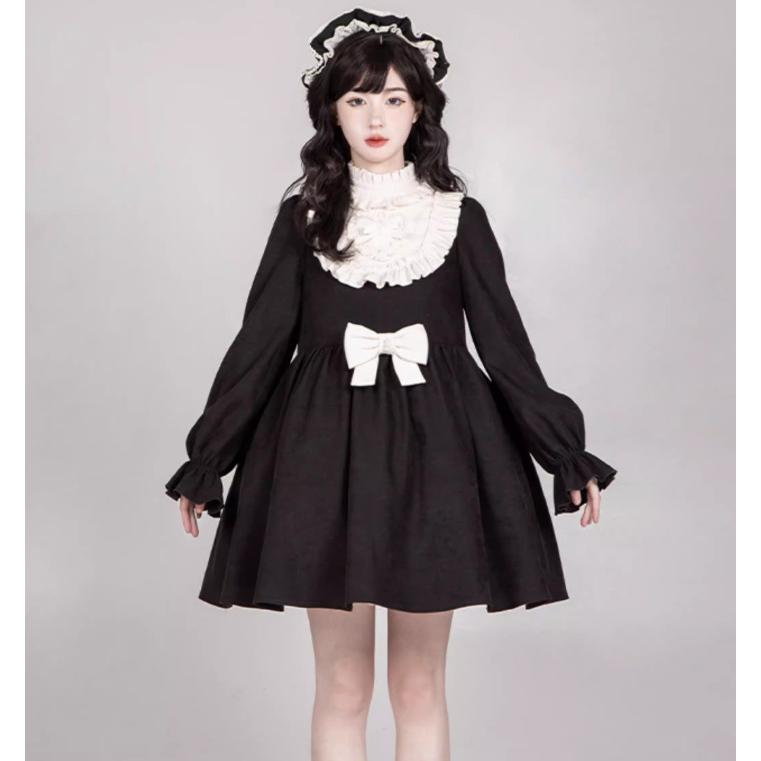 クラシカルロリータ クラロリ ワンピース + ホワイトリボン のみ 2丈