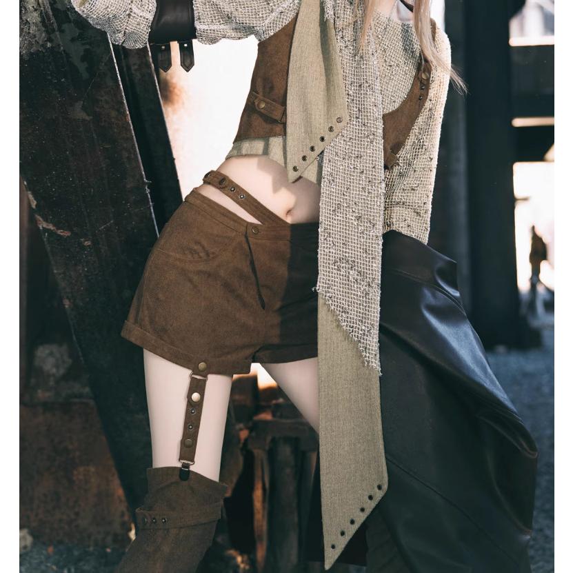 スチームパンク steampunk ショートパンツ のみ レッグカバー付き