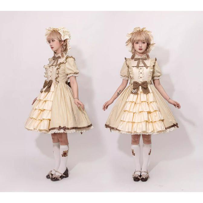ロリータファッション 甘ロリ ワンピース のみ チョコレート チョコ