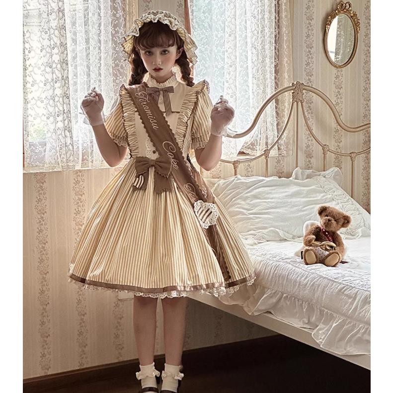 ロリータファッション 甘ロリ ワンピース のみ チョコレート チョコ
