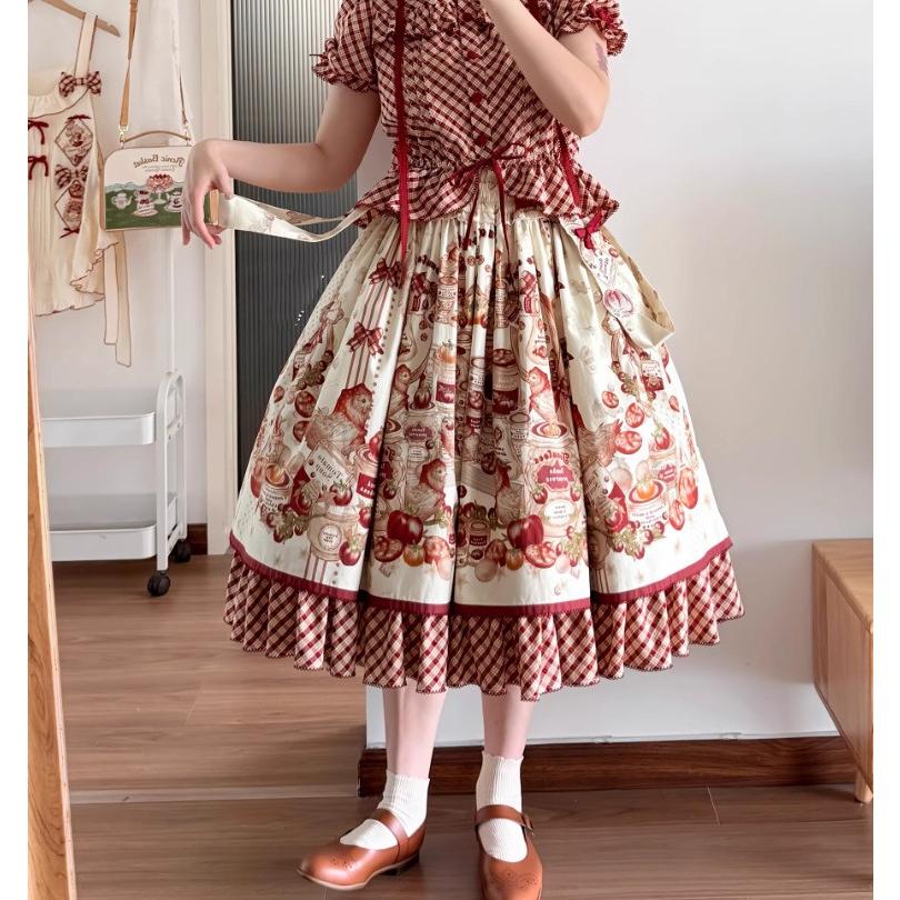 甘ロリ ロリータファッション サスペンダースカート のみ ひよこ