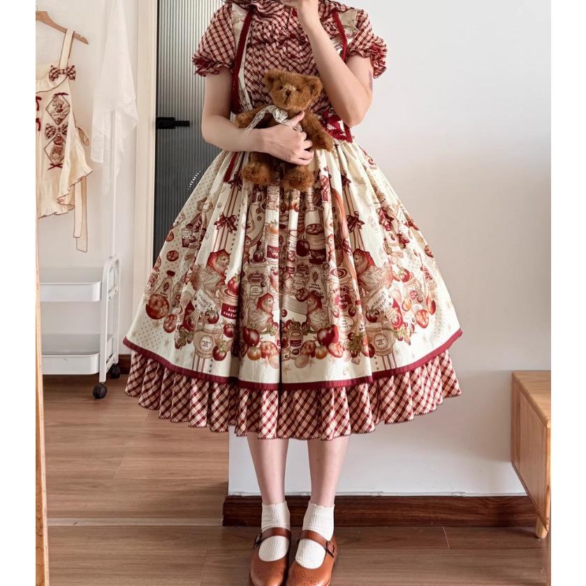 甘ロリ ロリータファッション サスペンダースカート のみ ひよこ