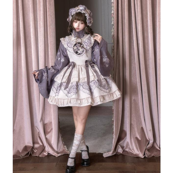 一部納期1ヶ月半】華ロリ 中華ロリ トップス + ジャンパースカート 2点