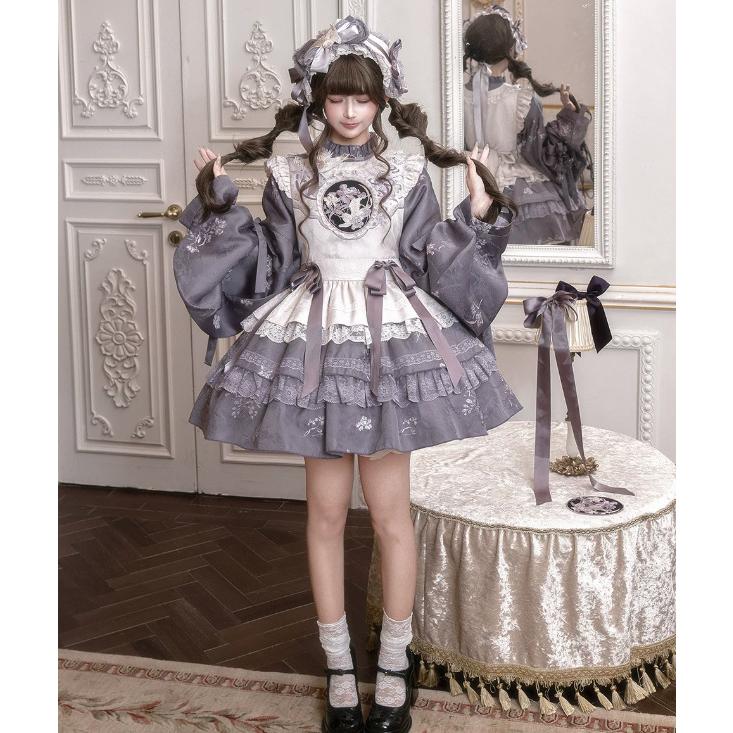 華ロリ 中華ロリ トップス + ワンピース 2点セット ミニ丈 ショート丈