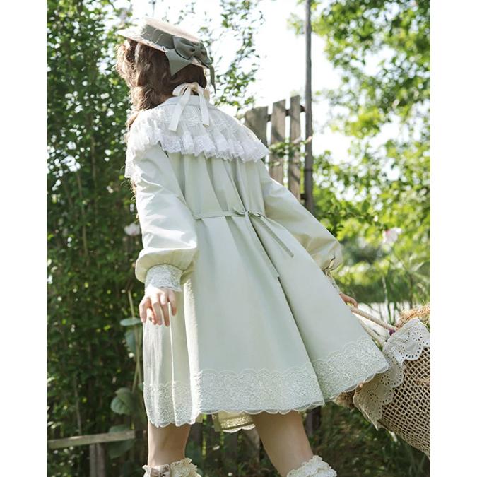 甘ロリ ワンピース のみ ストレートシルエット ゆったり ポケット付き