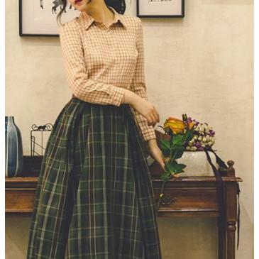 セミロリータ ブラウス チェック柄 リボン リボンタイ付き 長袖 レトロ 古風 かわいい ガーリー ナチュラル カジュアル フェミニン 上品 レディース ファッション Semil0169 Luxury ラグジュアリ 通販 Yahoo ショッピング