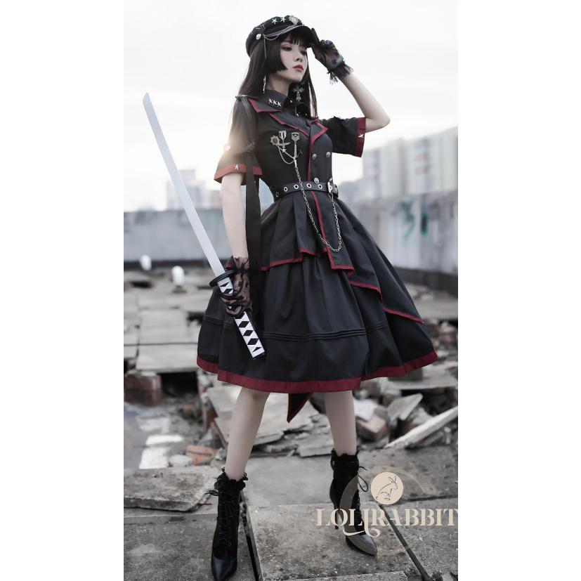刻 刻 ミリタリーロリータ ドレスフルセット Militarylolita 日本正規販売店 Melonshow16 Lolirabbit 通販 Yahoo ショッピング
