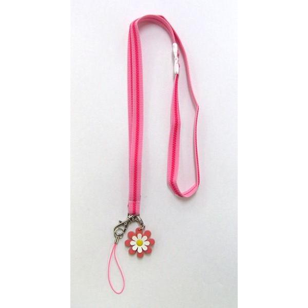 大量入荷 子供用ネックストラップ ピンク 花 フラワー ジョリコムアンクール製 キッズ用 ストラップ ネックストラップ 幼稚園 小学校 入園 入学 G Grafiti Si