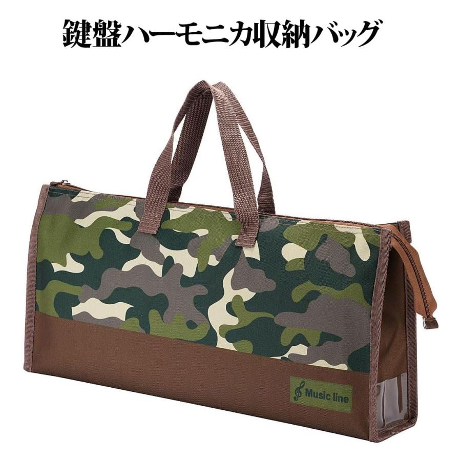 メロディバッグ 恐竜柄 ブルー イエロー 鍵盤ハーモニカ入れ ピアニカ  