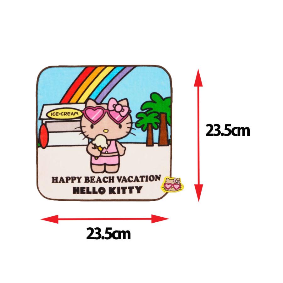 ミニタオル ハローキティ ハッピービーチバケーション柄 ハンド