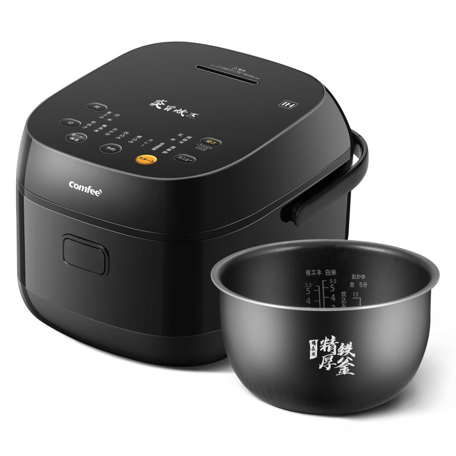 COMFEE' 炊飯器 5.5合炊き IH式 一人暮らし 2人暮らし 炊飯ジャー 1~6