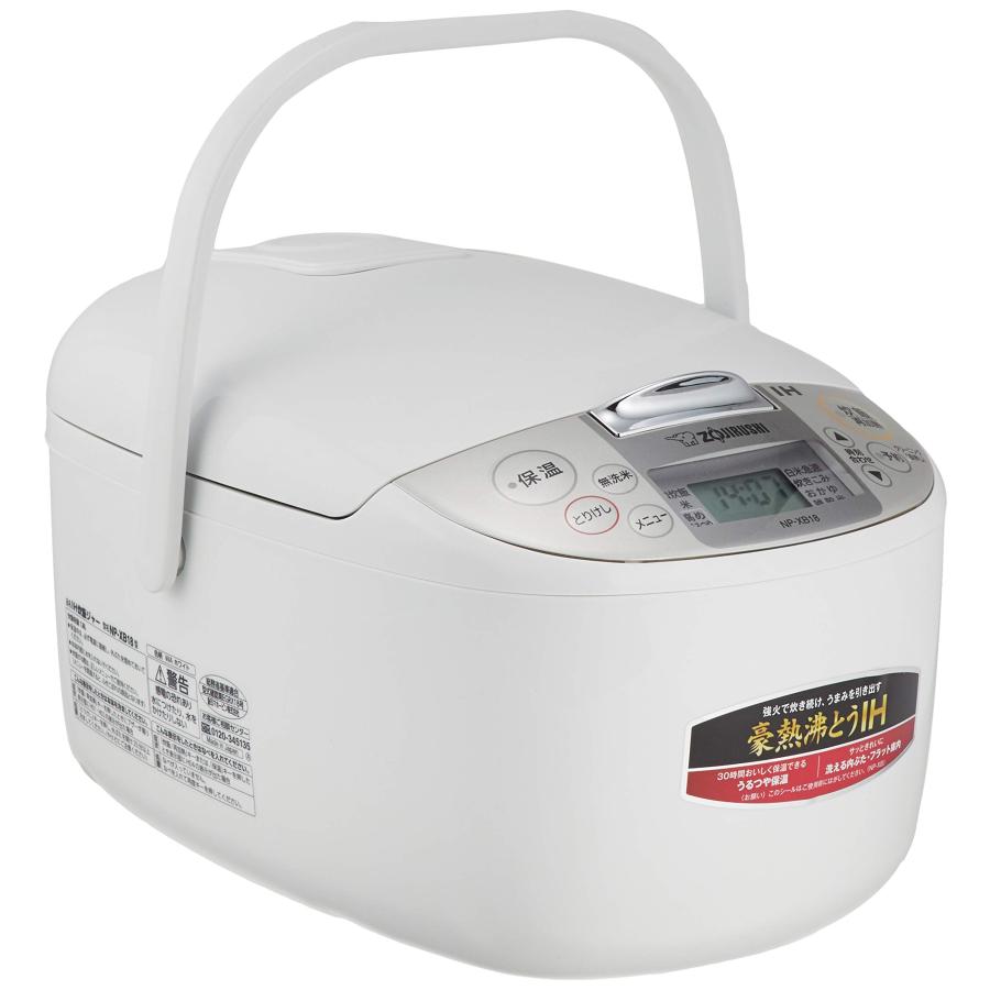 象印マホービン 炊飯器 1升 ホワイト NP-XB18-WA : Loloefigo - 通販
