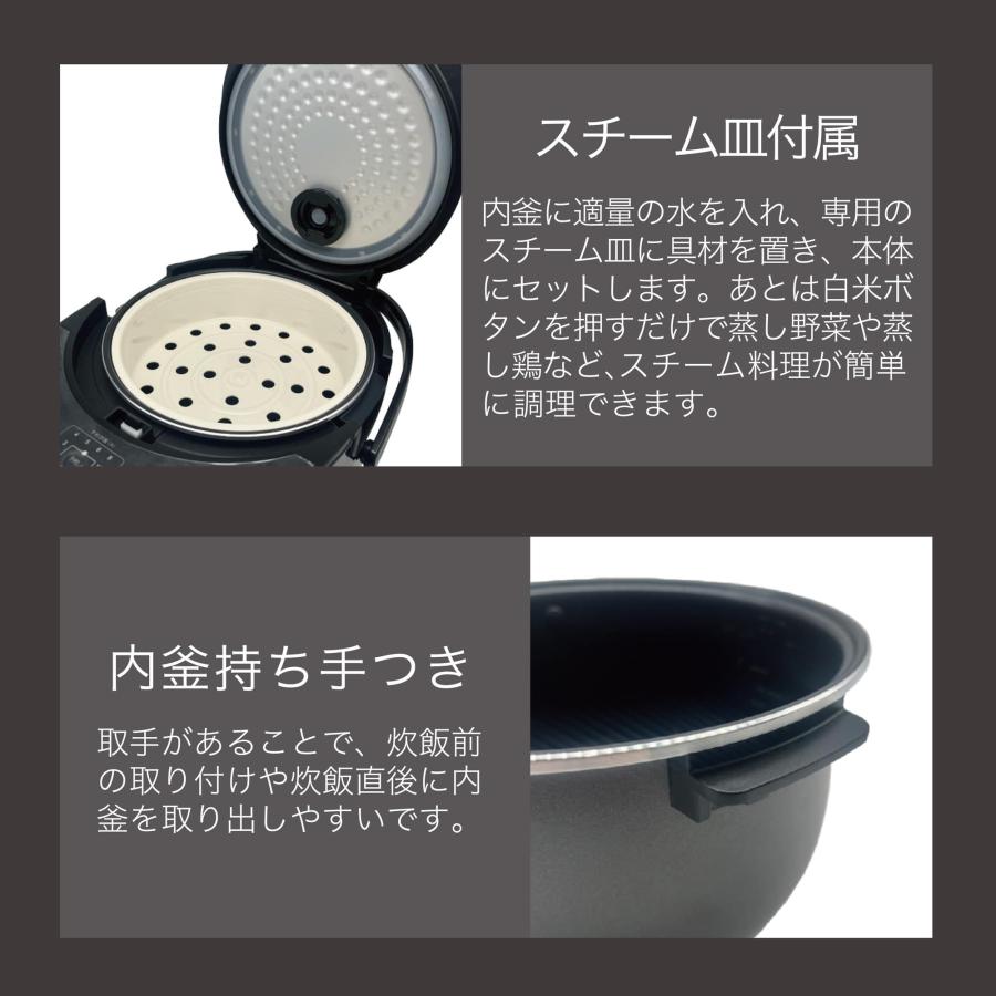 CookingPro 多機能炊飯器 ブラック Amazon.co.jp: 炊飯器・電気調理鍋