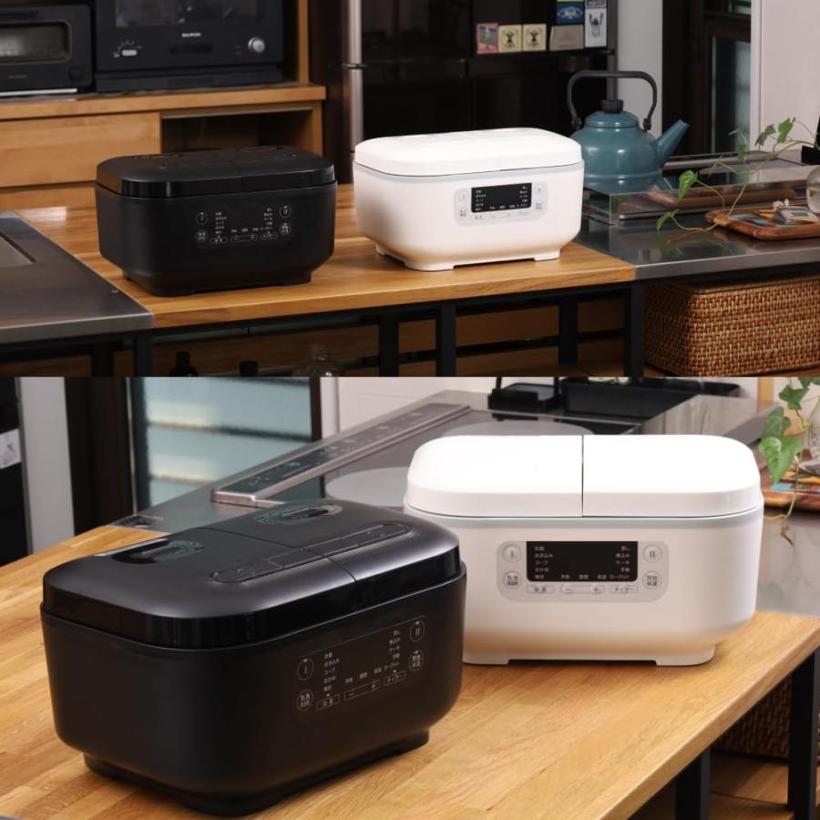 life_mart 炊飯器 3.5合 × 2口 【 料理も出来る 同時 別々 調理 可能