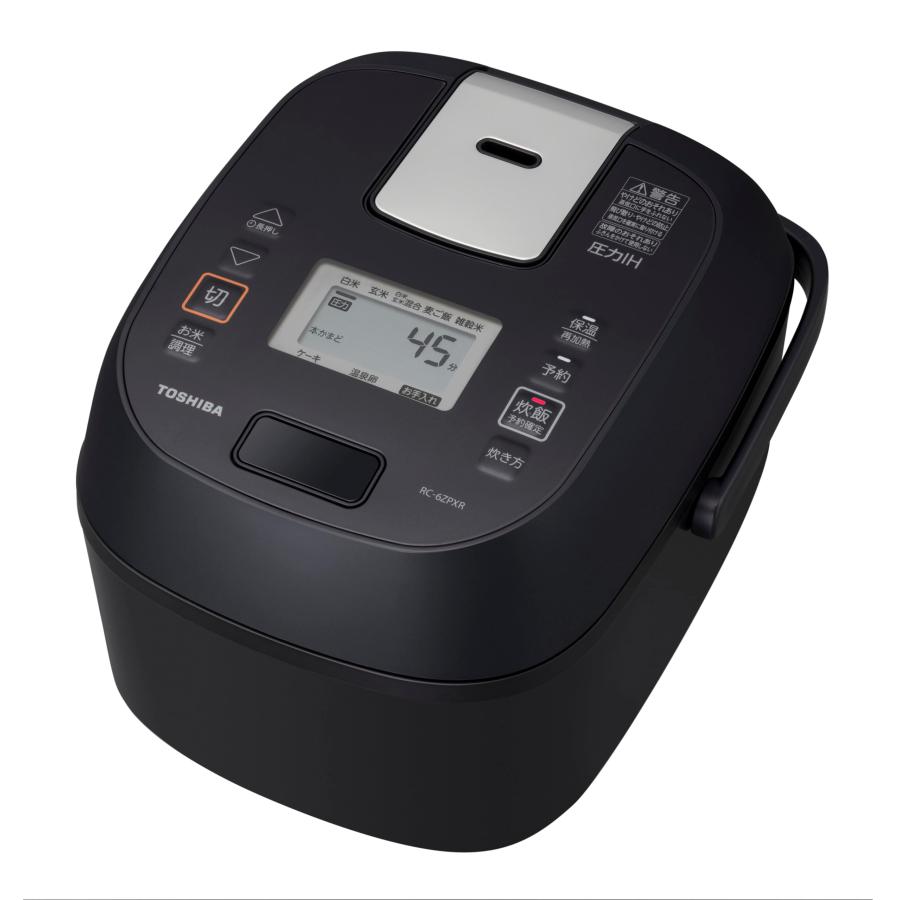 TOSHIBA(東芝) 炊飯器 3.5合 RC-6ZPXR(K) ブラック 一人暮らし 圧力 IH