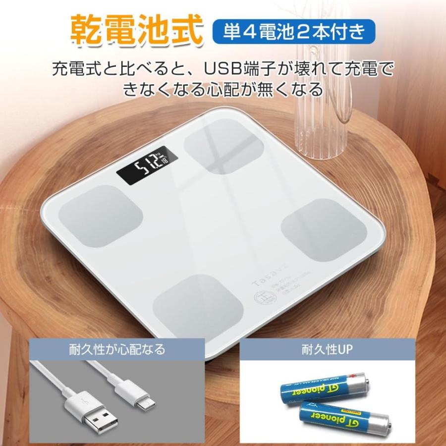 2025新登場】体重計 体脂肪計 体組成計 Bluetooth スマホ連動 ヘルス
