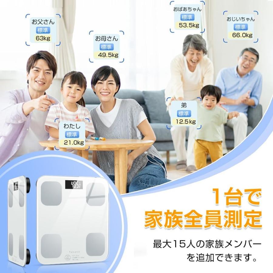 2025新登場】体重計 体脂肪計 体組成計 Bluetooth スマホ連動 ヘルス