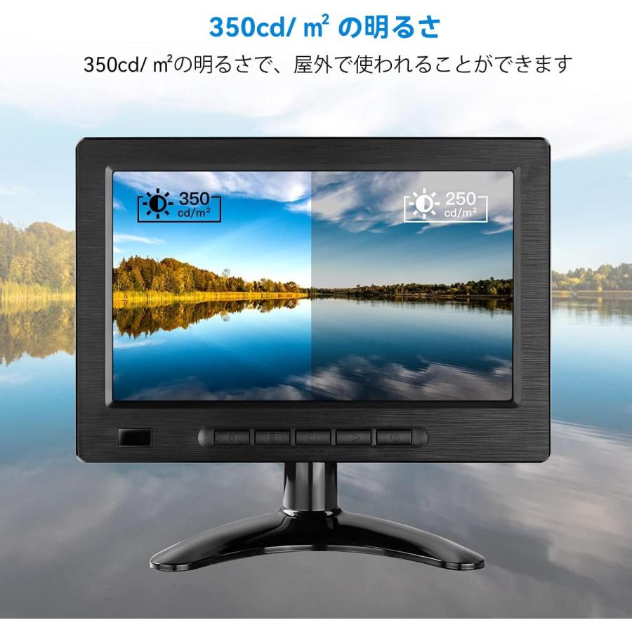 8インチモニター 小型モニター Eyoyo HD1280x720 小型ディスプレイ 16
