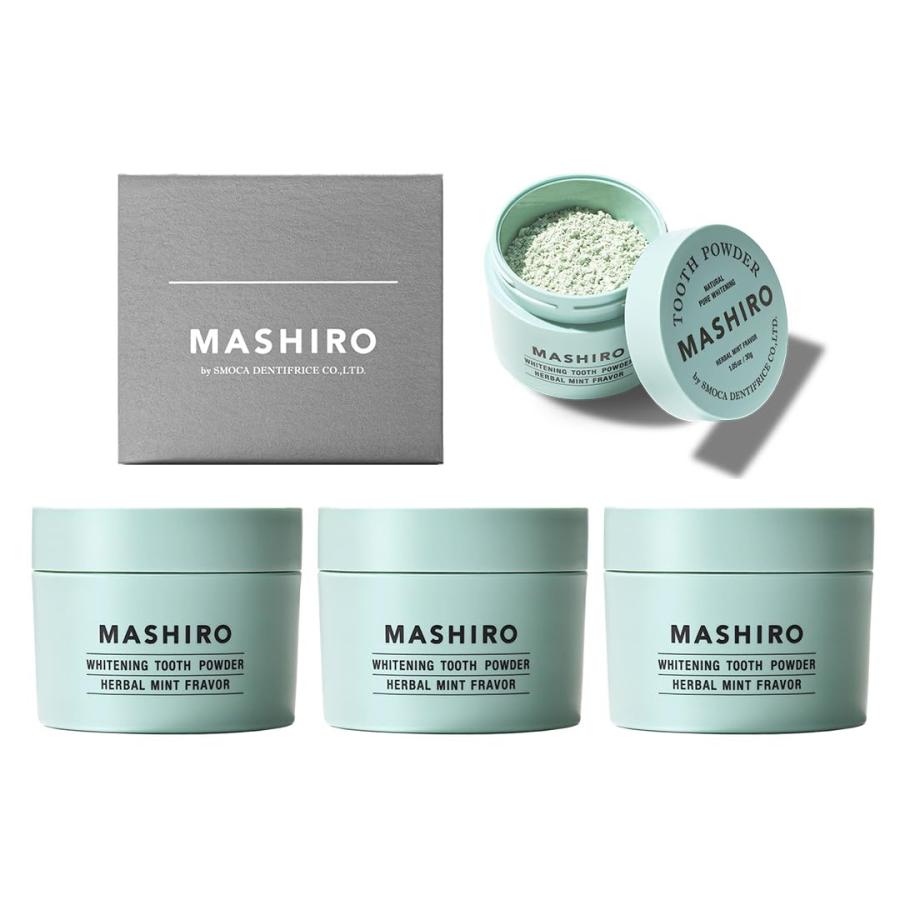 MASHIRO】「薬用ホワイトニングパウダー ハーブミント 30g(約100回) 3 