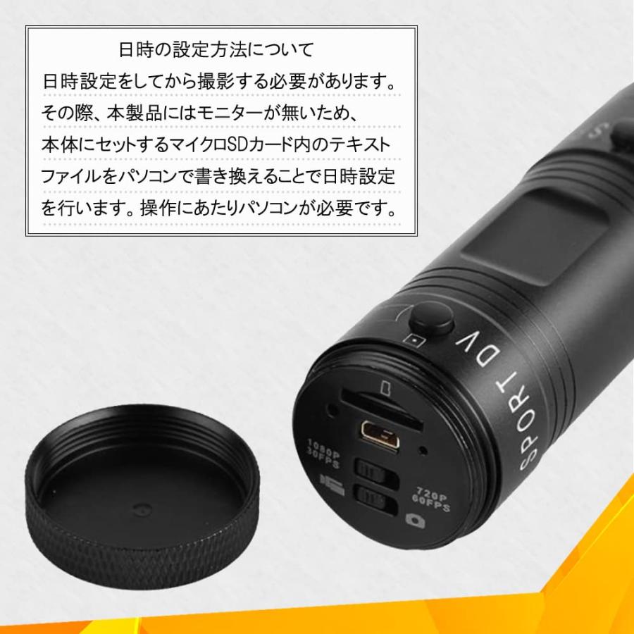 CHURACY バイク 自転車用 ドライブレコーダー 200万画素 広角