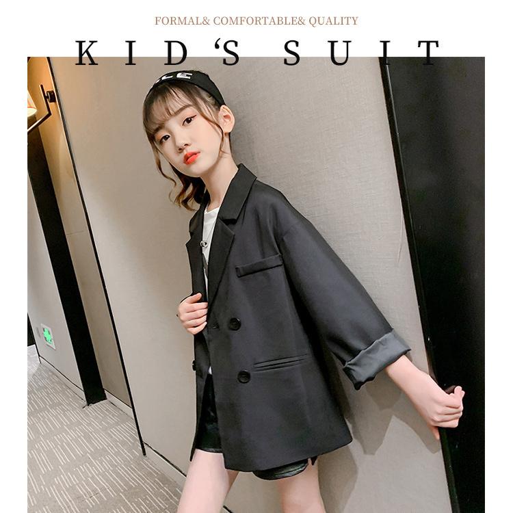 キッズ 女の子 トップス スーツ フォーマルスーツ 入学式 卒業式 冠婚葬祭 韓国 韓国風 子供服 キッズ 発表会 春 秋 大人っぽい ブラック 黒 大きいサイズ 上質 Gytz 34 Loloヤフーショップ 通販 Yahoo ショッピング