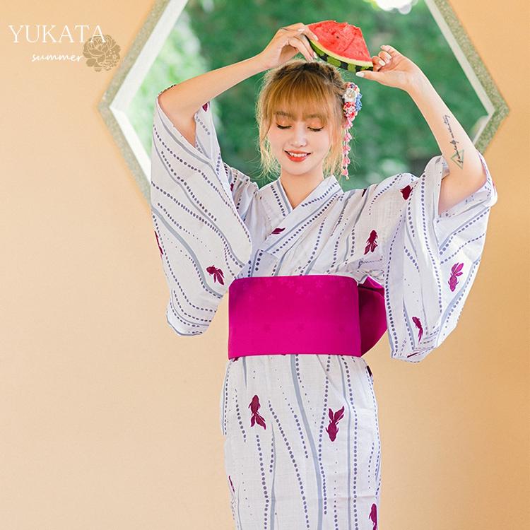 超目玉 ゆかた 浴衣 フリーサイズ レディース 女性 金魚 金魚柄 洗える 大人シンプル Yukata 寝巻き 部屋着 文化祭 夏 花火 花柄 可愛い 花見 花 婦人 レトロ キュート 再再販 Www Ladislexia Net