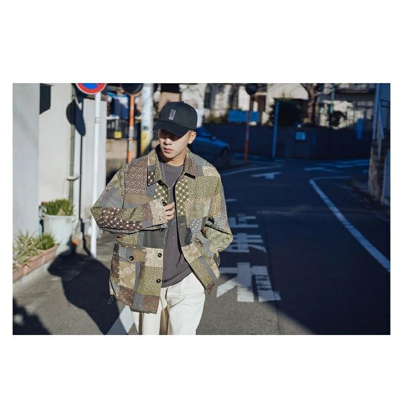 ジャケット ビッグシルエット 和柄 パッチワーク 韓国 ファッション メンズ ゆったり 長袖 ロングスリーブ メンズ ストリート カジュアル メンズ 春 秋 個性 Jh Yh Jacketseven1 01 Loloヤフーショップ 通販 Yahoo ショッピング