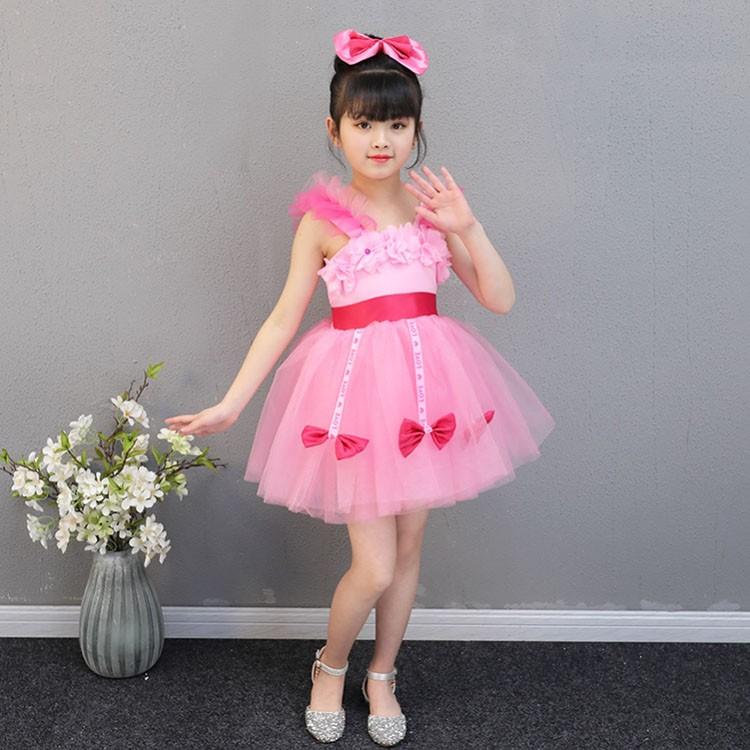 最大 オフ キッズダンス衣装 女の子 ワンピース ドレス チアガール チアリーディング お花 蝶結び 舞台服 子供 演出服 ステージ衣装 発表会 応援団 団体 Materialworldblog Com