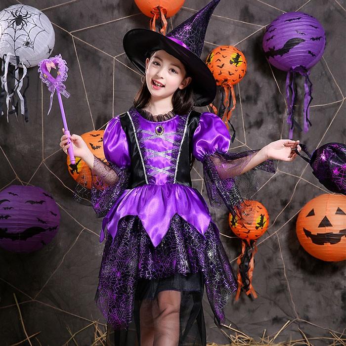 ハロウィン コスプレ 子供 衣装 魔女 精霊 お嬢様 キッズ コスチューム 仮装 ワンピース ステージ イベント Halloween 女児 女の子 Cosplay 発表会 Llds Loloヤフーショップ 通販 Yahoo ショッピング
